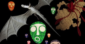 Montage of Tape Sculptures